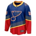 thumbnail image 2 of Men's Fanatics Jordan Binnington Royal St. Louis Blues Breakaway Jersey, 2 of 3