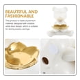 thumbnail image 4 of Miangastore Creative Little Bear Storage Decor Minimalist Little Bear Ceramic Storage Plate Adorn, 4 of 9