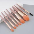 thumbnail image 3 of Juego de 8 mini brochas de maquillaje, brochas portátiles súper suaves para estudiantes, brochas para sombras de ojos, brochas para polvos, juego completo, opciones de colores versátiles, 3 of 5