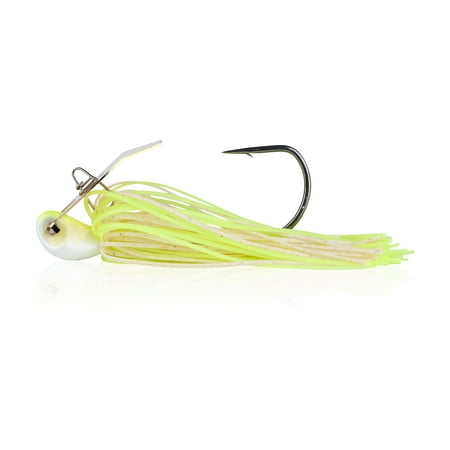 UPC: 0028632313923 | Berkley Slobberknocker Bladed Jig 3/8 oz. White Chartreuse Fishing Lure