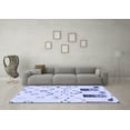 thumbnail image 3 of Ahgly Company Indoor Round Solid Blue Modern Area Rugs, 3' Round, 3 of 4