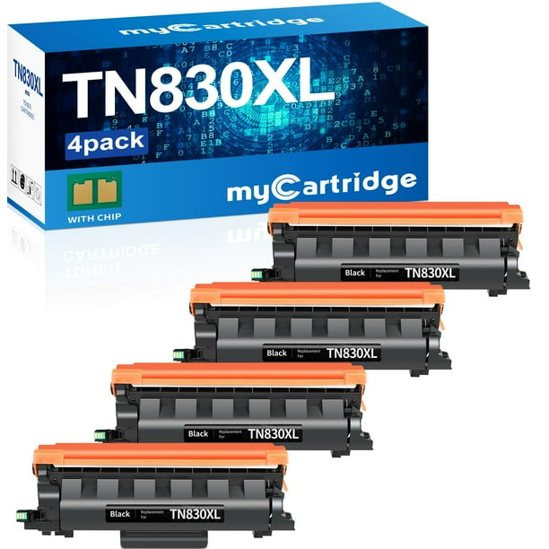 Mycartridge Cartucho De Tóner Compatible De Repuesto Para Brother Dcp-L2640Dw Tn830Xl Tn830 Tn830 Xl Tn-830 Tn-830Xl Toner 4Pk Uso Para Impresora Hl-L2460Dw Mfc-L2820Dw Hl-L2405W Hl-L2480Dw