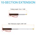 thumbnail image 2 of Unique Bargains Telescopic Handheld Flagpoles 2.5M Pole 11 Sections Orange, 2 of 7