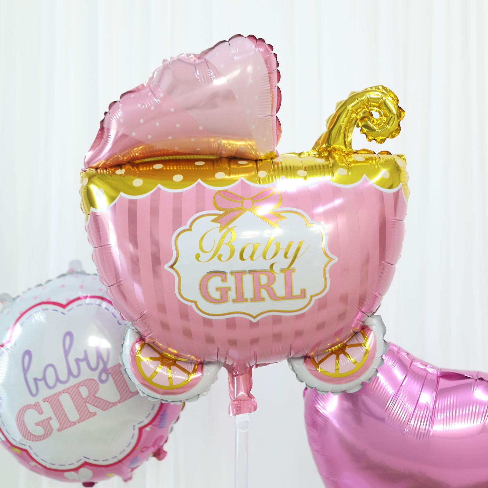 10pcs Joyeux anniversaire Foil Ballons Boy Girl Party Helium Round