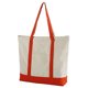 thumbnail image 1 of Bolso de lona moderno con bolsillo exterior y cierre de cremallera superior, imprescindible para el uso diario., 1 of 5