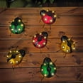 thumbnail image 5 of Luz de montaje en pared de mariquita Solar roja, luz decorativa LED para césped al aire libre, luz de paisaje de jardín de hierro forjado, 5 of 5