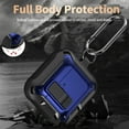 thumbnail image 3 of OTOPO for Airpods 4 Case Cover with Lock Clip, Rugged Apple Airpods 4th Generation Case 2024 Men Women, Armor Shockproof iPod 4 Gen Case Protective Hard Shell with Carabiner&Cleaner kit, Black/Blue, 3 of 6