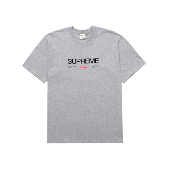 Supreme Men's Est. 1994 Tee Heather Grey, from StockX