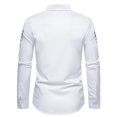 thumbnail image 4 of Tops para hombre Camisas Blusas Elegantes Camisas casuales de manga larga Cierre de botones Camisa simétrica con estampado de plumas Camisa Odeerbi ODB-5, 4 of 9