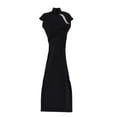 thumbnail image 1 of Vestido cheongsam chino para niñas, escala 1:6, ropa para mujer, disfraz de cosplay para mujer de 12 pulgadas negro, 1 of 9
