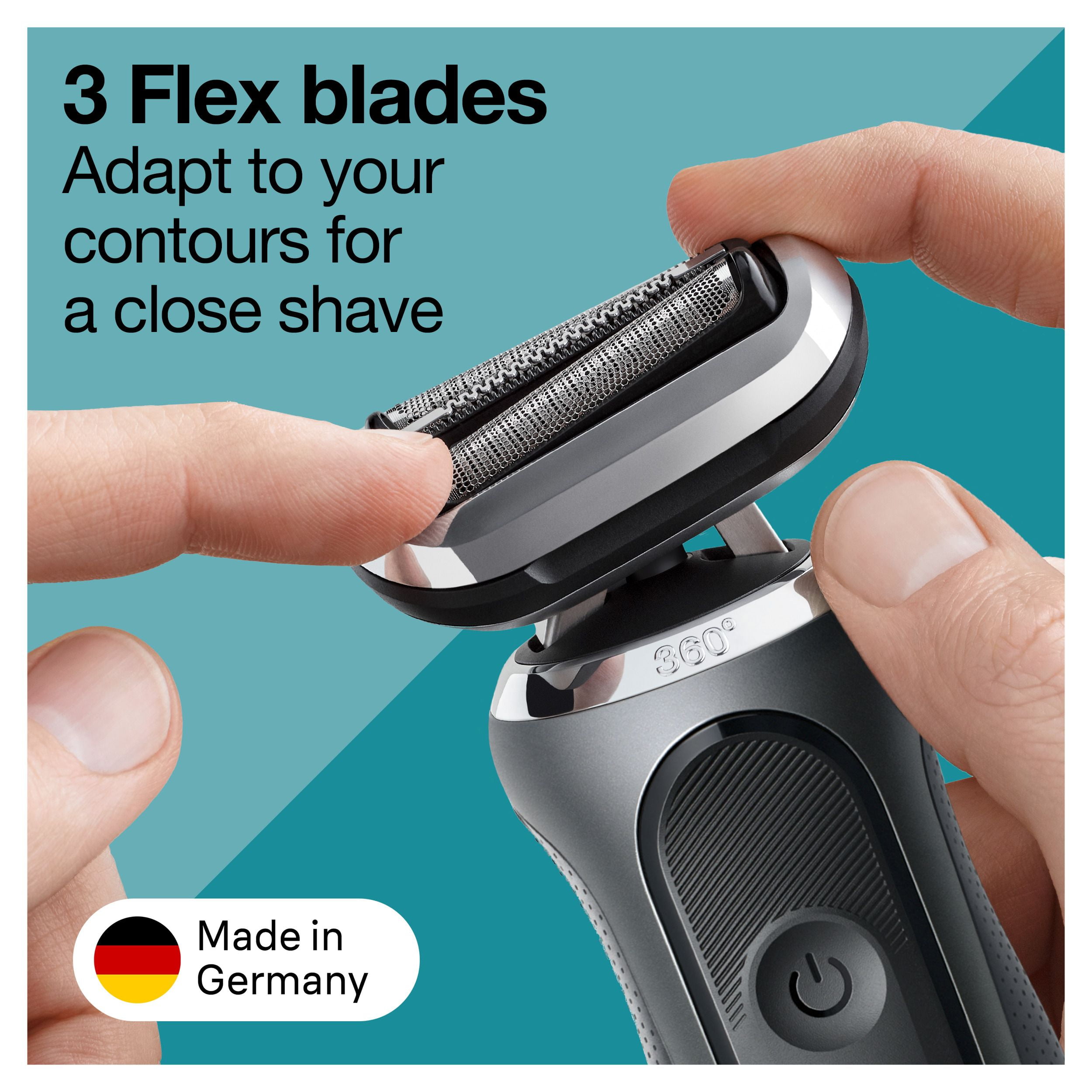 Tête de rechange pour rasoir électrique Braun Series 7, fixez facilement la tête de votre rasoir pour un rasage aussi efficace qu’au premier jour, compatible avec la nouvelle génération de rasoirs Ser