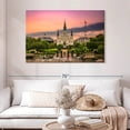 thumbnail image 2 of Elephant Stock New Orleans Cathedral Wall Art - Horizontal Canvas Wall Art - Living Room Wall Decor - Religion And Spirituality Canvas - Orange And Purple Decor - 48" x 32", 2 of 4