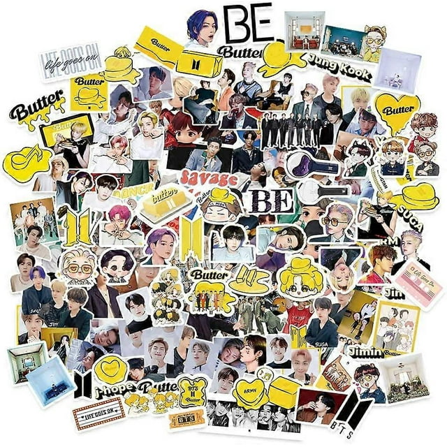 BTS Bangtan Boys Stickers 175pcs Vinyl Waterproof Album Photo Sticker Pack for Laptop Water Bottles Phone case Charger Luggage Stickers - -