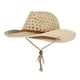 thumbnail image 3 of Sombrero de Sol de Paja con Correa Gorro de Panamá Estilo Vaquero Occidental Macarena Sombrero de vaquero para niño con correa para la barbilla, 3 of 5