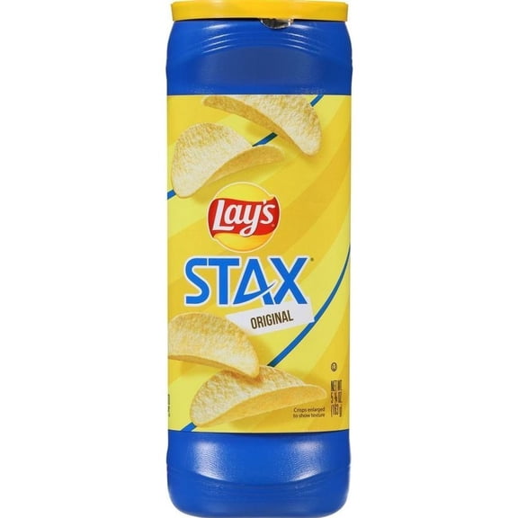 Pack Of 3 Lay's Stax Original Potato Crisps, 5.75 oz (Package May Vary)