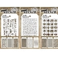 thumbnail image 1 of Tim Holtz - Nueve mini plantillas de capas - Anillos numéricos de pata de gallo Honeycomb Schoolhouse Dot Fade Tiles Harlequin and Splotches - también conocidos como conjuntos 7 8 y 9, 1 of 4