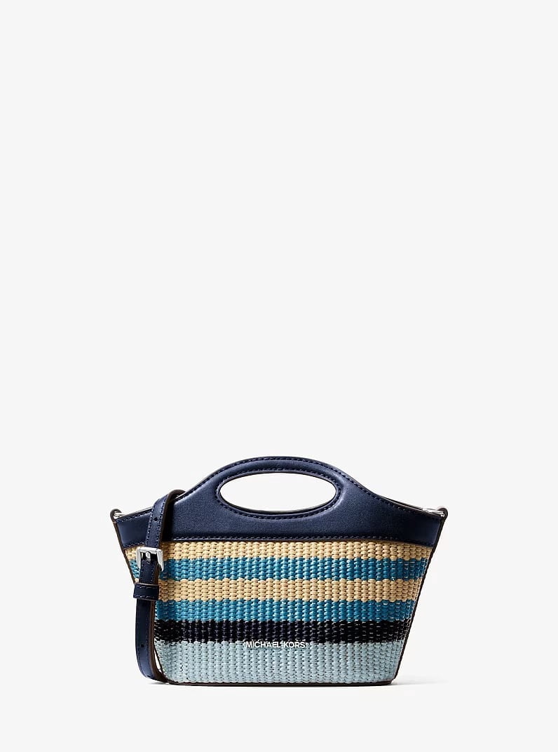 Michael Kors Mirella Small Top Zip Satchel Crossbody Bag in