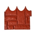 thumbnail image 5 of 10.16" Imitation Brick Stone Garden Edging, Interlocking No Dig Landscape Border for Flower Bed Lawn,Red, 5 of 5