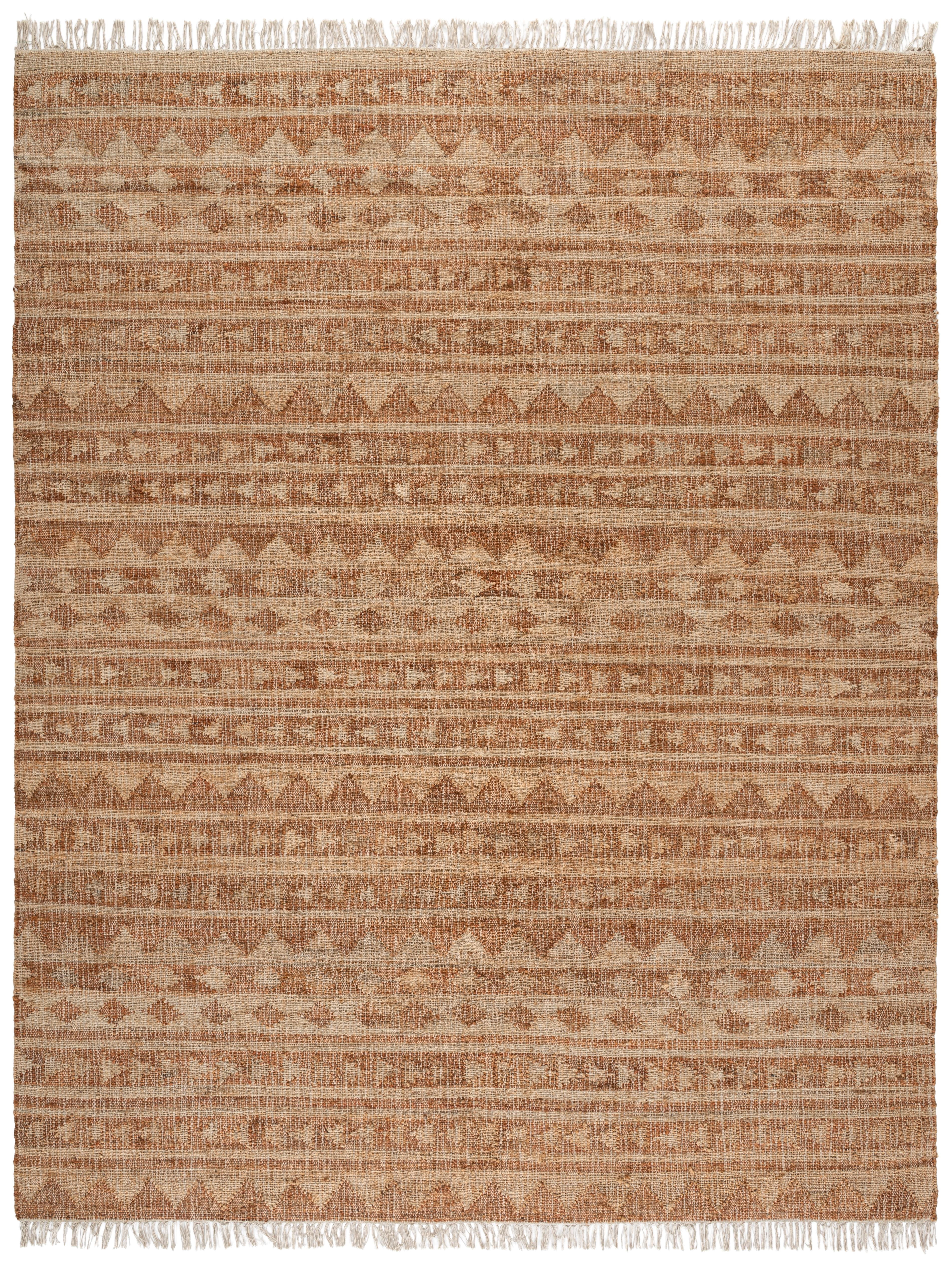 Safavieh Kilim Ian Tribal Area Rug, Natural/Rust, 9' x 12'