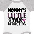 thumbnail image 4 of Inktastic Mommy's Little Tax Deduction Pink Hearts Boys or Girls Baby Bodysuit, 4 of 5