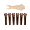 thumbnail image 2 of kusrkot 6 Pièces Chevalet Pins Accessoires Chevalet Pin Puller Remover Pièces de Guitare Chevilles, 2 of 9