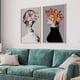 thumbnail image 1 of 2 uds flores contemporáneas mujer pintura arte de pared arte impreso cartel sin marco para decoración para hogar dormitorio Oficina perfecl Cuadro decorativo, 1 of 7