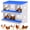 Blue, variant on Volkmi 6 Compartment Nesting Boxes for Chickens, Easy to Clean and Install, Laying Boxes for Chicken Coop to Protect Eggs