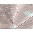 thumbnail image 4 of Ambesonne Cartoon Quilted Bedspread Set 3 Pcs, Stars and Clouds Pattern, Queen Size, Sepia White Blush, 4 of 5