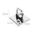 thumbnail image 2 of unbranded 2Ud De Cuerda Cromada Para En Hogar Soporte Estable Y, 2 of 8