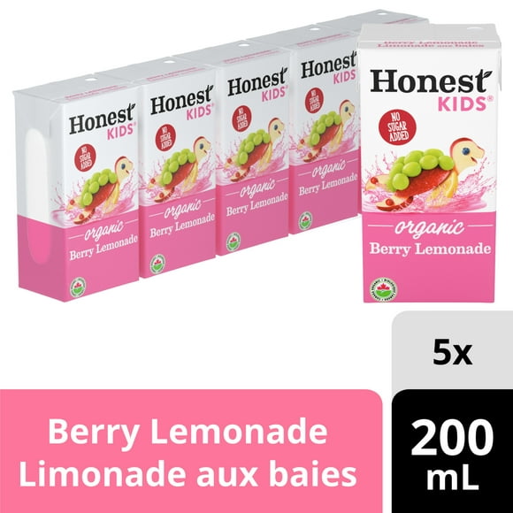 Honest Kids Berry Lemonade 200 mL carton, 5 Pack, 200 x mL