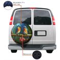 thumbnail image 4 of KAKALAD Spring Bird 01 Spare Tire Cover Universal Vehicle Accessories Buckle Car Tools 14”in, 4 of 6