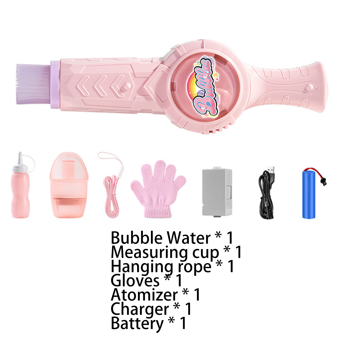 Smoke bubble machine, magic smoke bubble stick with gloves, bouncy bubble stick, colorful smoke bubble machine