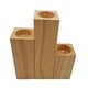 thumbnail image 1 of Portavelas de Madera Base de Artesanía de Regalo Resistente Vintage Candelero Práctico para, 1 of 9