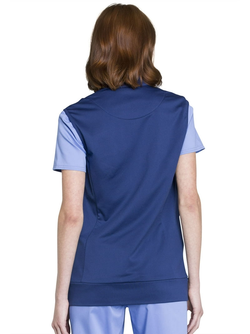 Workwear Revolution Men & Women Medical Scrubs Vest Zip Front Knit