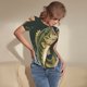 thumbnail image 3 of Fotbe Largemouth Bass jumps out of water Body de Mujer con Cuello Redondo y Mangas Cortas, Sin Mangas Ajustado, Suave, Cómodo y Básico-Large, 3 of 7