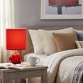 thumbnail image 2 of Ceramic Table Lamp With Shade Jolene Coral, 2 of 3