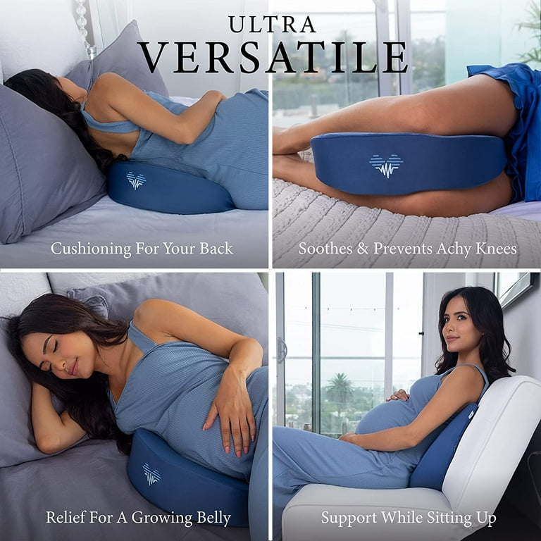 Pharmedoc Cooling Pregnancy Pillows for Sleeping Wedge Pillow Maternity Pillow Belly Wedge Memory Foam Pregnancy Must Haves New Mom Gifts for