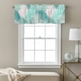 thumbnail image 3 of Valance Curtain Green Teal Palm Leaves Kitchen Curtain for Window Summer Tropical Botanical Coastal Rod Pocket Curtain Valance Window Treatment for Kitchen Bathroom Dining Room 1 Panel 54x18inch, 3 of 9