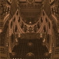 thumbnail image 1 of Ahgly Company Machine Washable Indoor Square Transitional Mahogany Brown Area Rugs, 5' Square, 1 of 7
