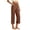 Coffee, variant on BUWTTER Pants for Women Casual Blend High Waist Wide Leg Cropped Trousers Loose Comfortable Fashionable Slacks for Women Beige L