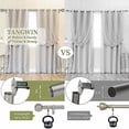thumbnail image 3 of Silver Adjustable Curtain Rods for Windows:36-88 Inch Farmhouse Heavy Duty Curtain Rod for Bedroom Living Room,Boho Decorative Rustic Drapery Rods with Vintage Coastal Finial,Antique Silver, 3 of 8
