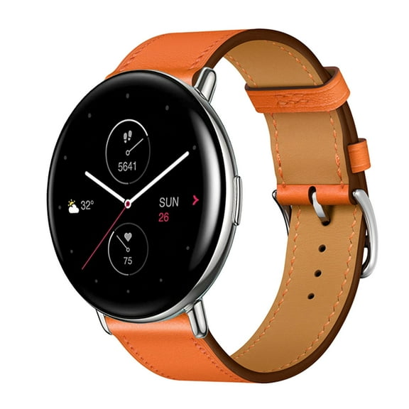 Leather Bands Compatible with Amazfit Zepp E Circle Band, Genuine Leather Replacement Band for Amazfit Zepp E Circle, Leather Amazfit Zepp E Circle Strap for Women & Men