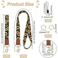 thumbnail image 3 of Lanyards for Keys Polyester Sunflower Wristlet Strap and Neck Lanyards for Teacher Men and Women Detachable, 3 of 9