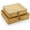 Caramel, variant on Set of 2 Flat Woven Wicker Storage Bins with Lid Natural Seagrass Basket Boxes Multipurpose Home Organizer Bins Boxes for Shelf Organizer, Caramel