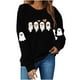 thumbnail image 1 of Ailaofu Halloween Cute Sweatshirt For Women Long Sleeve Pullover Graphic Basic Tops Casual Fall Fashion Sweatshirts, 1 of 7