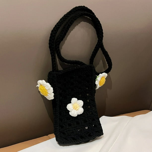 Bolso de ganchillo para mujer con monedero de flores hecho a mano regalo de encanto suave para amigos Hugtrwg Para estrenar