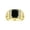 Onyx, variant on Men's Rings Yellow Gold Plated Silver Designer Style 10X8MM Emerald Cut Shape Gemstone &  Diamonds Onyx October Birthstone Rings For Men Size 9