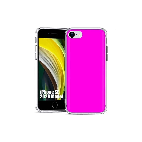 TalkingCase Slim Phone Case Cover Compatible for Apple iPhone SE 2022/3rd/2020/8/7, Fuchsia Print, USA