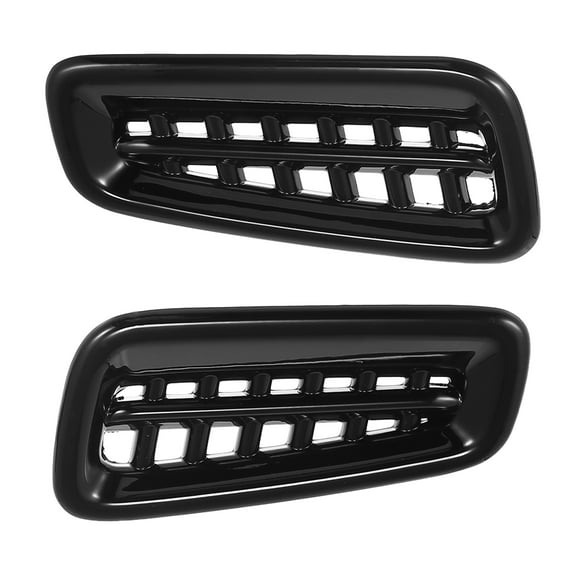 2pcs for Honda Civic 11th 2022 Air Conditioner Vent Trims A/C Outlet Vent Covers Grid Frame Decorative Gloss Black