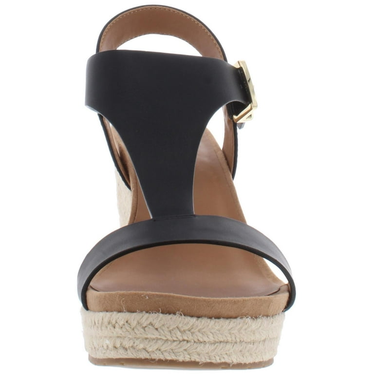 Kenneth Cole Reaction Womens Card Faux Leather T Strap Espadrilles